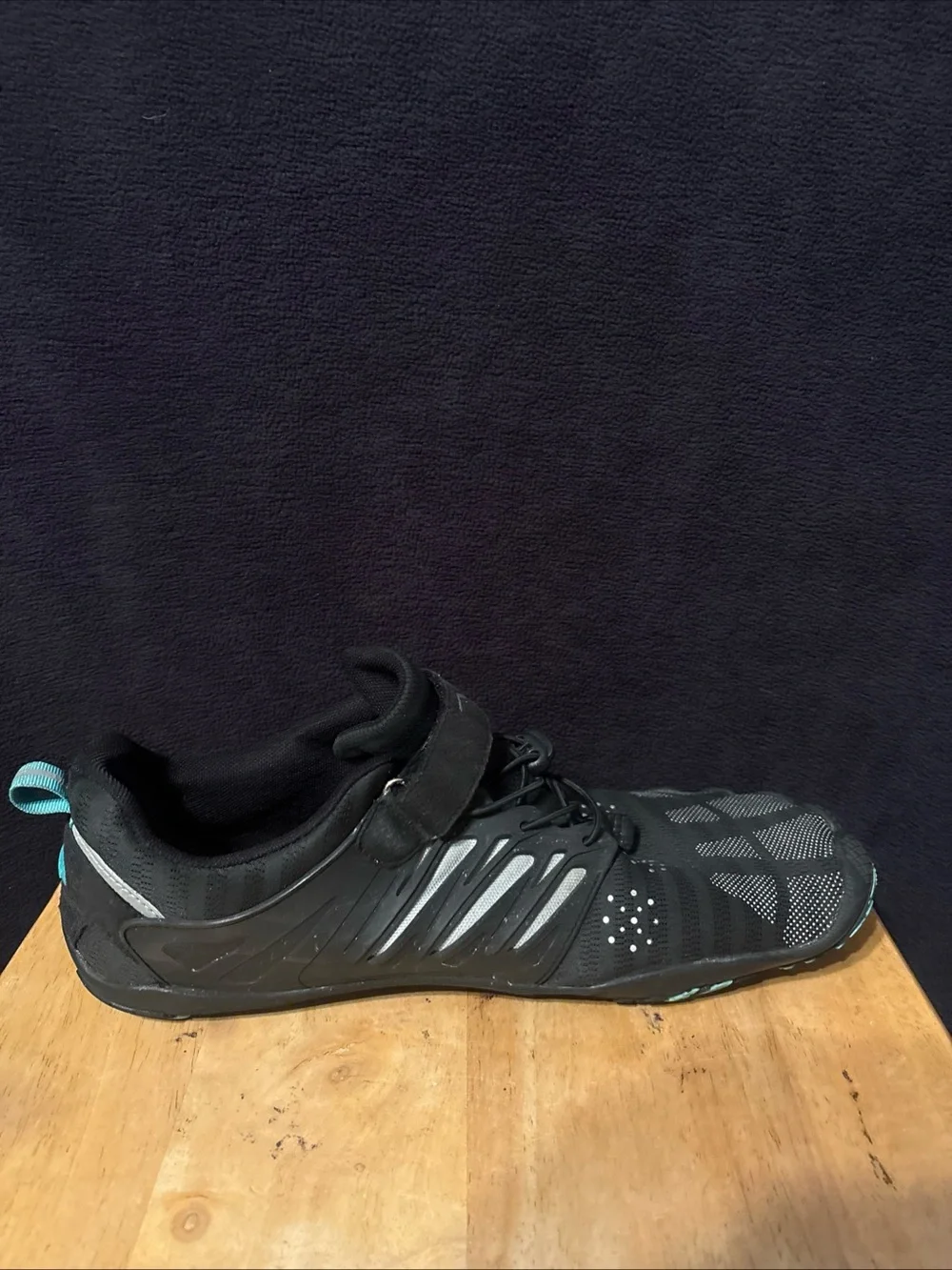 Men's Black Lightweight water, shoes with Secure Strap